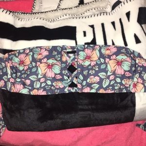 Off the shoulder bathing suit top.